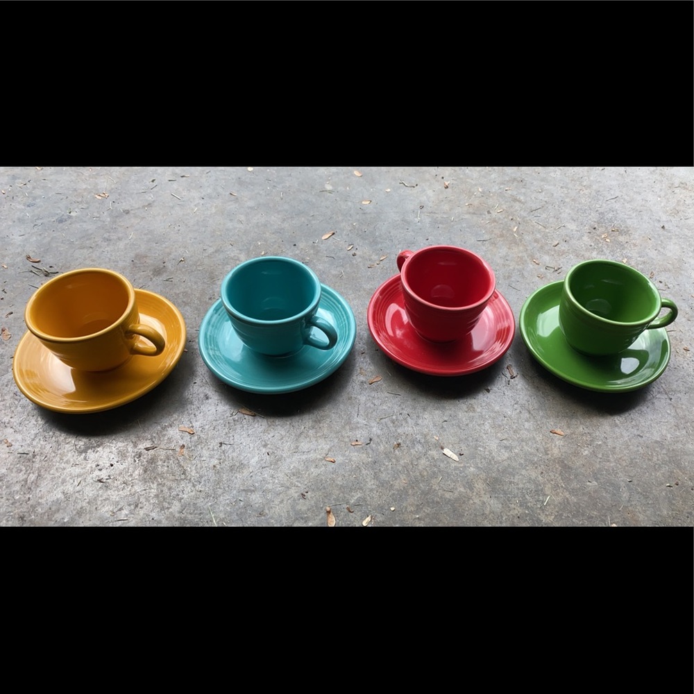 Fiesta ware cup and saucer set
